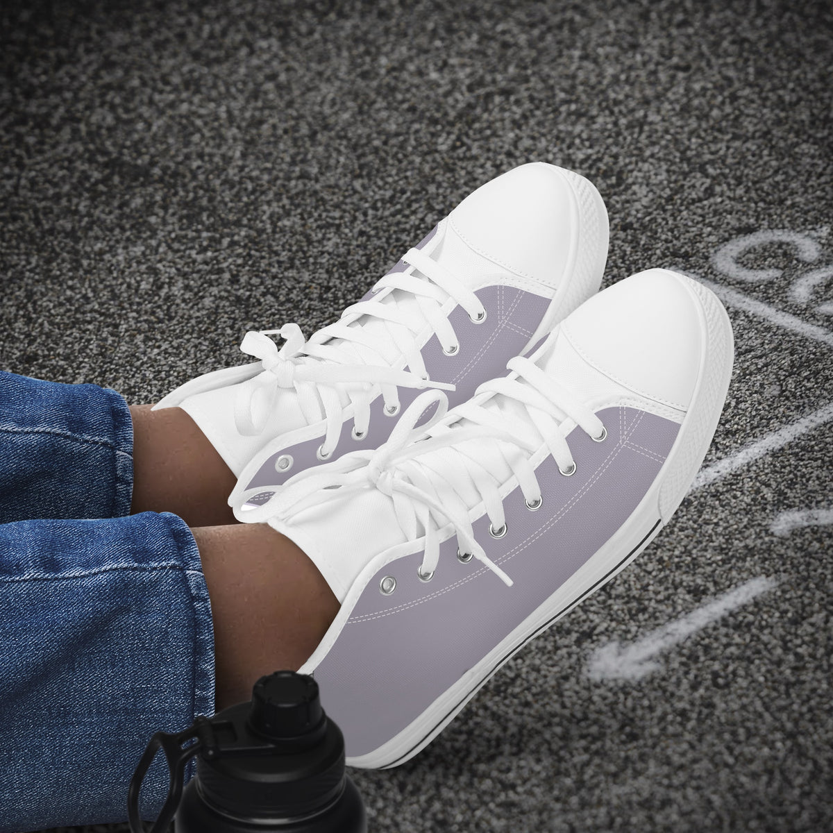 Crake High Top Cloud laced high top plain color canvas shoes