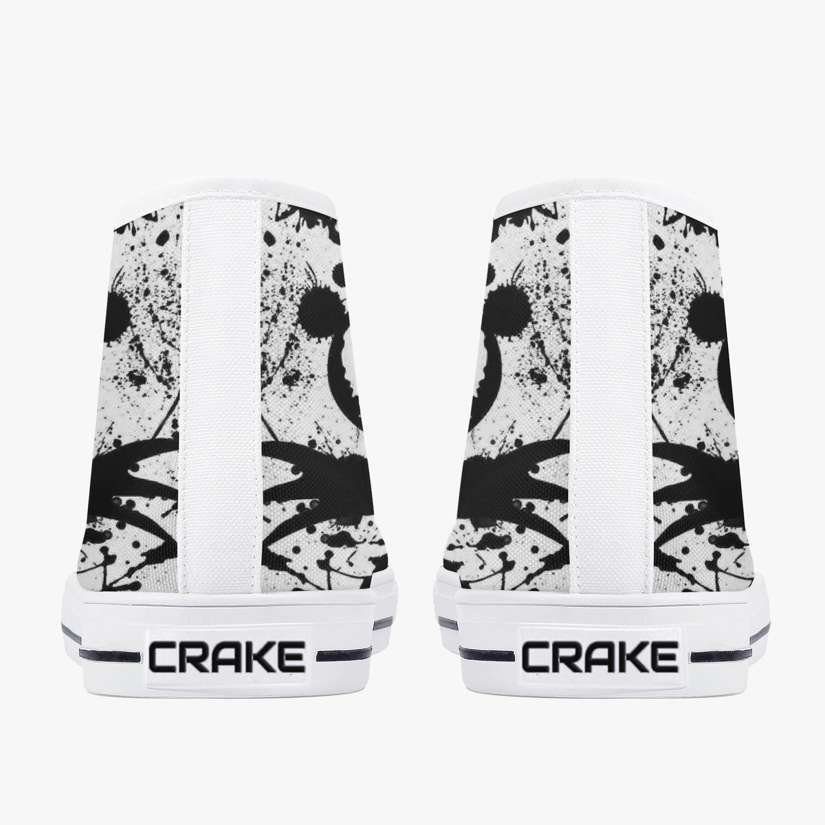 Crake High Top Scarecrow laced custom prints canvas shoes