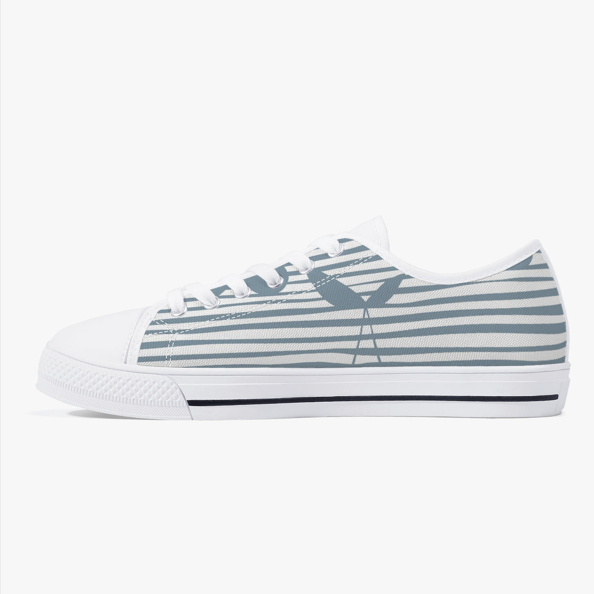 Crake Low Top The Curtain laced custom prints canvas shoes
