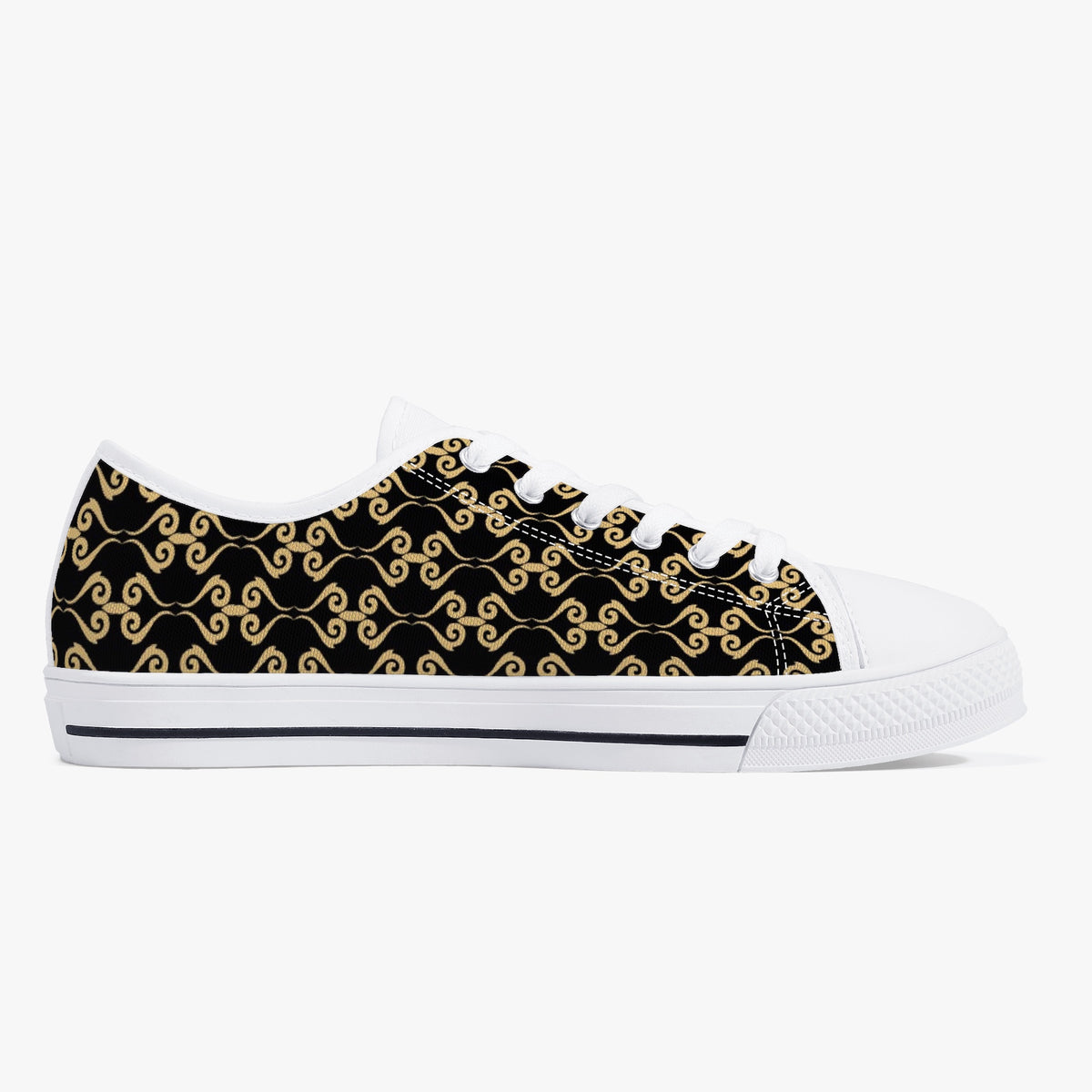 Crake Low Top Lux Toy laced custom prints canvas shoes