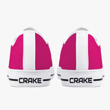 Crake Low Top Pink laced low top plain color canvas shoes at RM MYR289