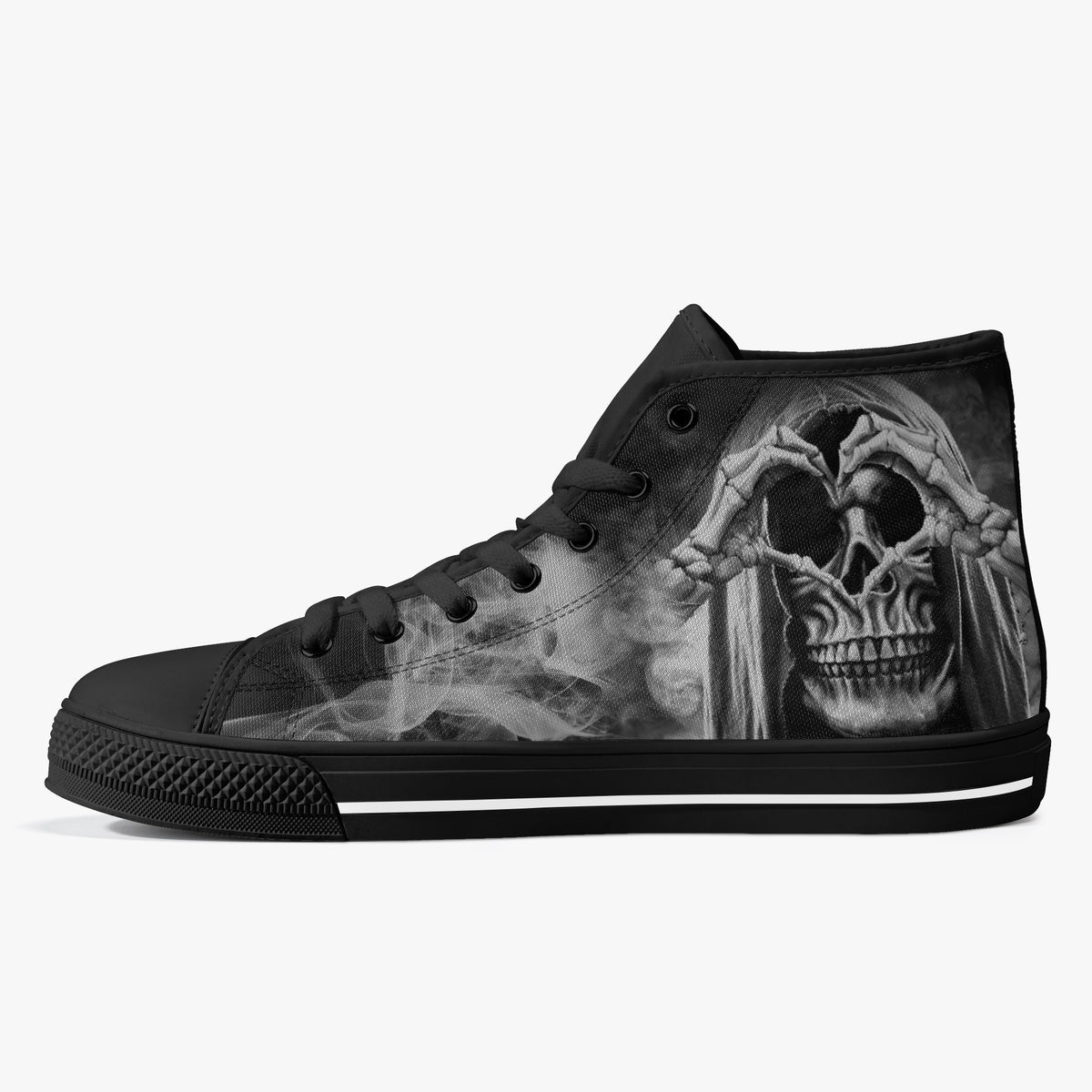 Crake High Top Dark Lord laced custom prints canvas shoes