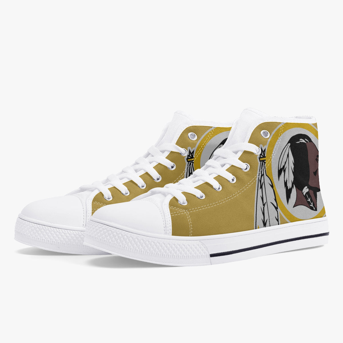 Crake High Top Apache laced custom prints canvas shoes