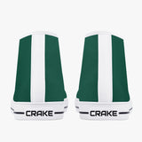 Crake High Top Dark Green laced high top plain color canvas shoes at RM MYR289