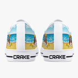 Crake Low Top Beach Dogs laced custom prints canvas shoes at RM MYR289