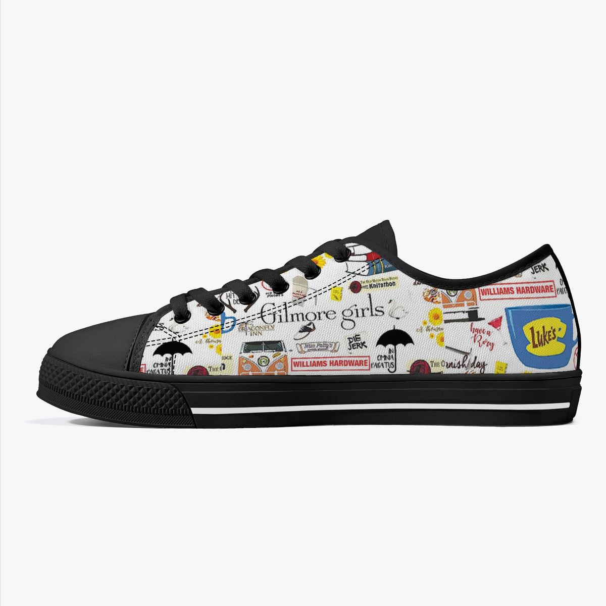 Crake Low Top William Hardware laced custom prints canvas shoes