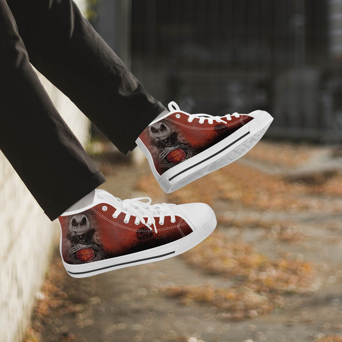 Crake High Top GL2442 laced custom prints canvas shoes