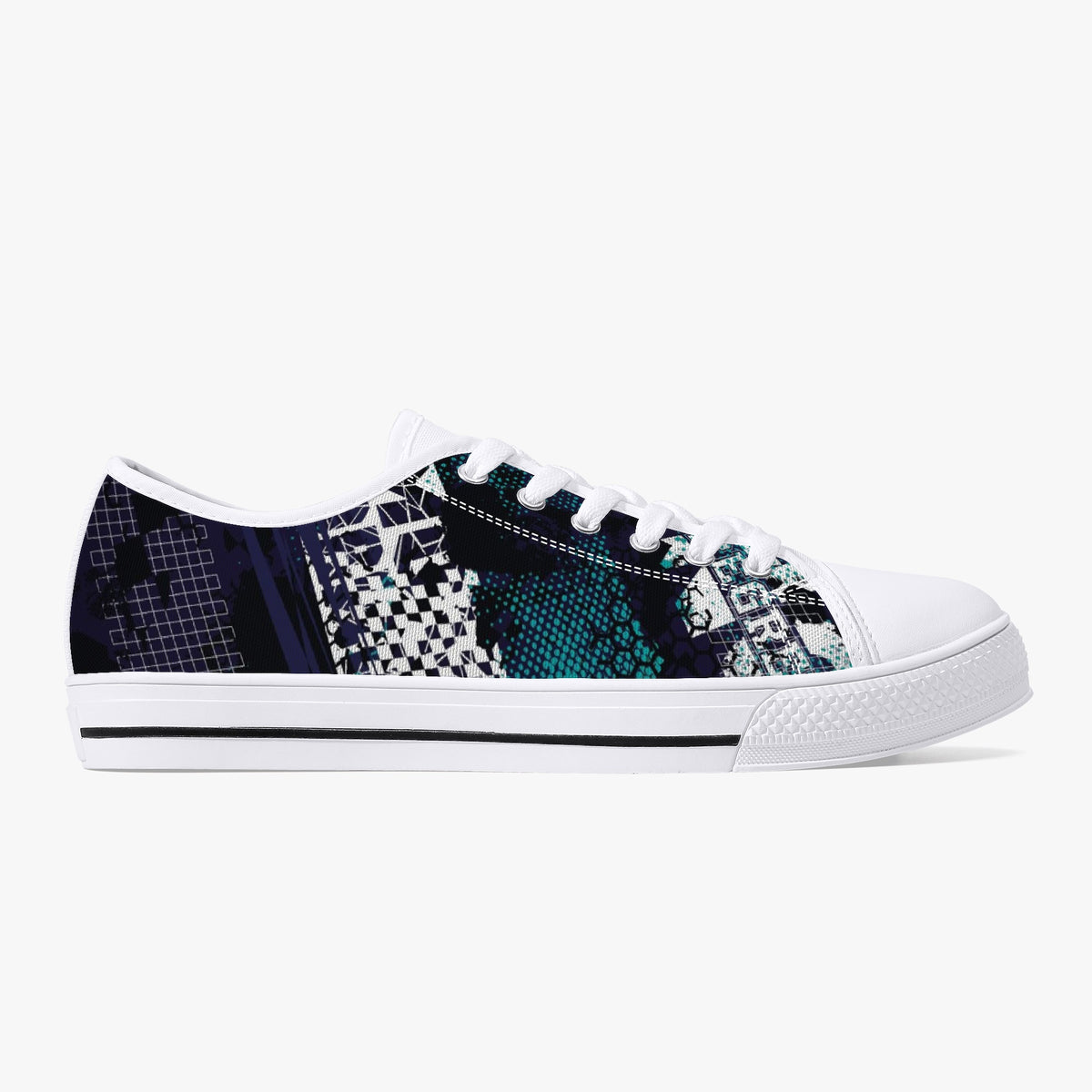 Crake Low Top Sasa laced custom prints canvas shoes