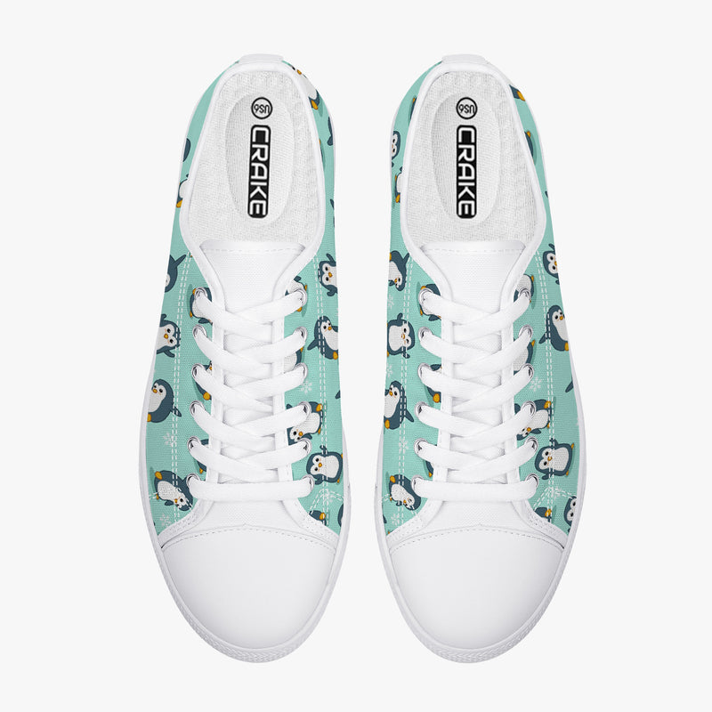Crake Low Top Penguins laced custom prints canvas shoes at RM MYR289