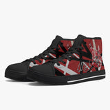 Crake High Top Red Guitar laced custom prints canvas shoes at RM MYR289