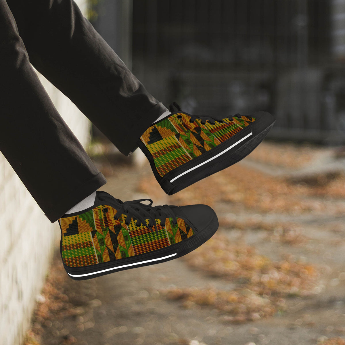 Crake High Top Tatami laced custom prints canvas shoes