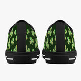 Crake Low Top 4 leaf clovers 2 laced custom prints canvas shoes at RM MYR289