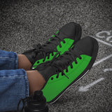 Crake High Top Green laced high top plain color canvas shoes at RM MYR289