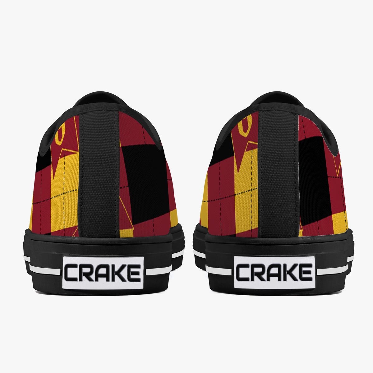 Crake Low Top 3Gs laced custom prints canvas shoes