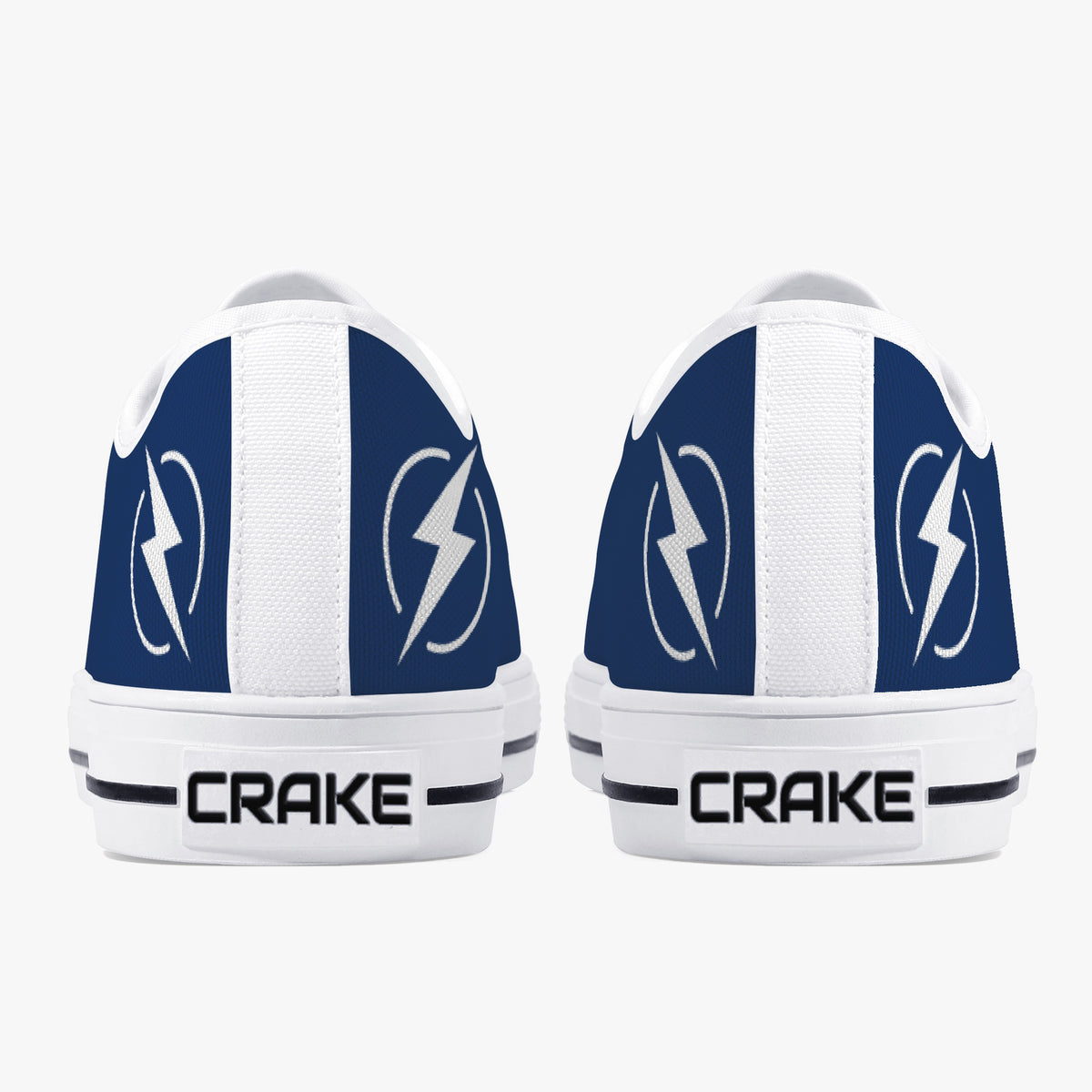 Crake Low Top Bolt laced custom prints canvas shoes