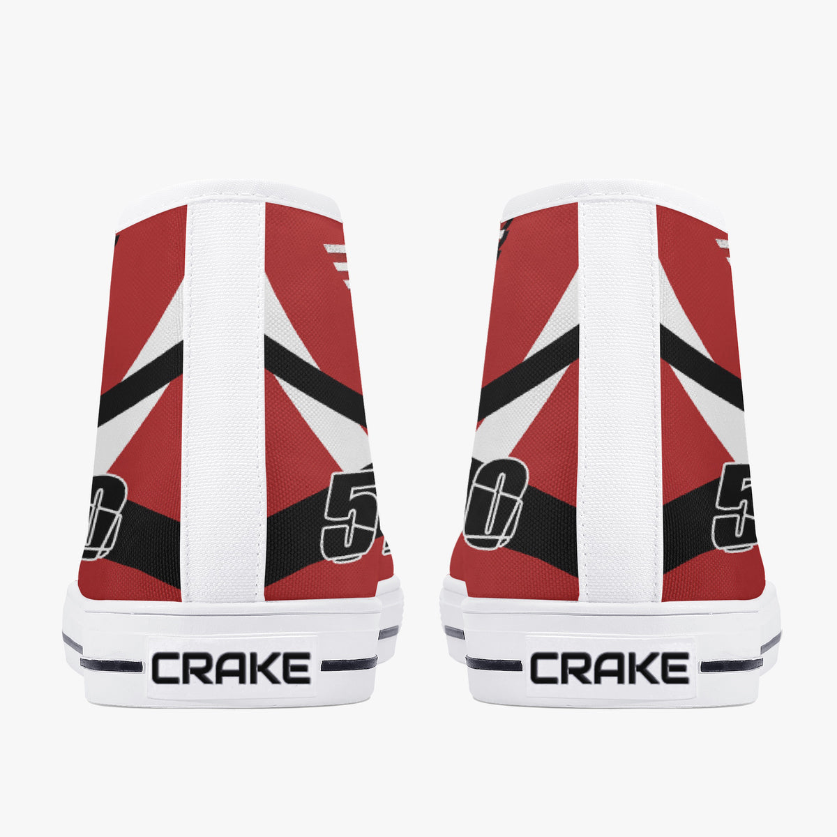 Crake High Top The 5150 laced custom prints canvas shoes