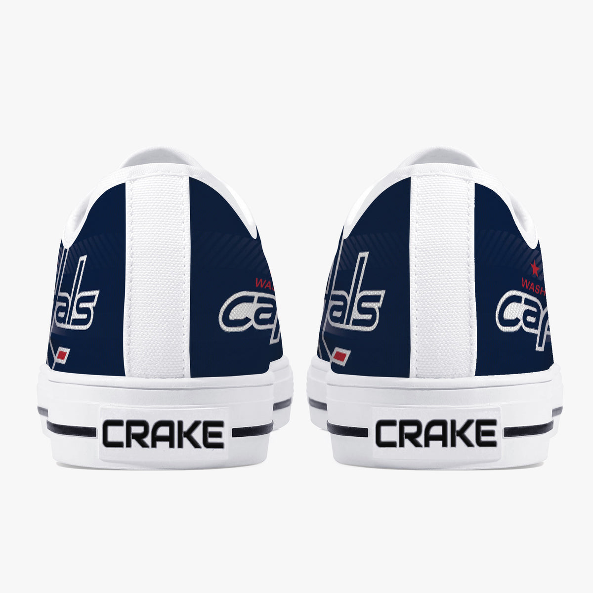 Crake Low Top Capitals laced custom prints canvas shoes
