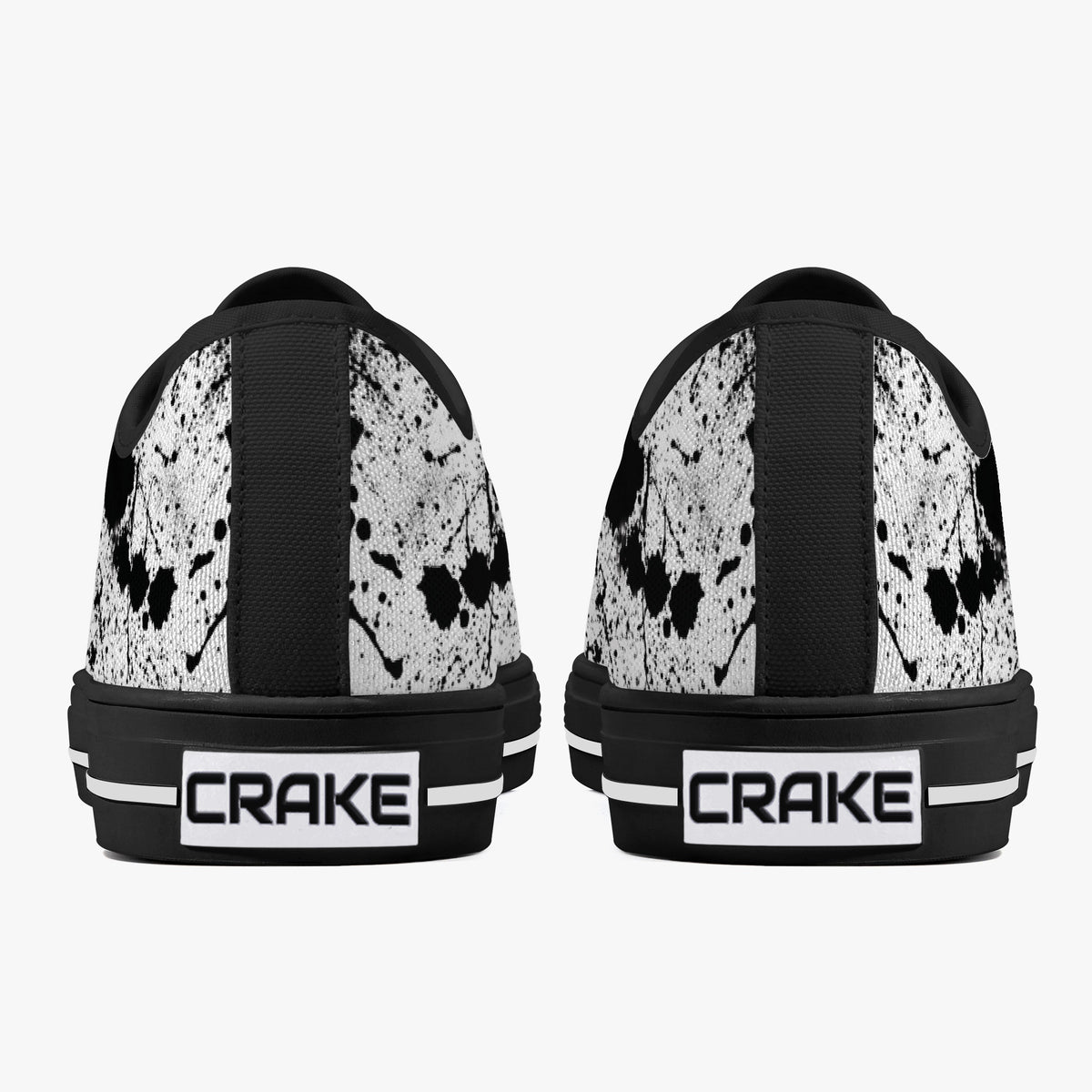 Crake Low Top Scarecrow laced custom prints canvas shoes