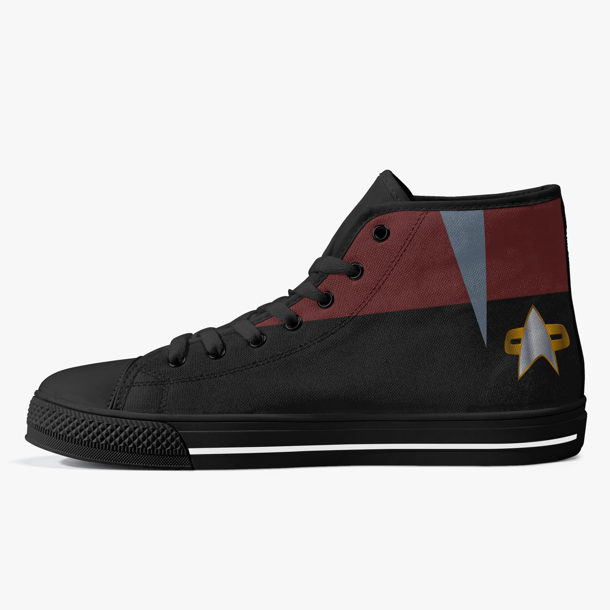 Crake High Top The Locker 2 laced custom prints canvas shoes