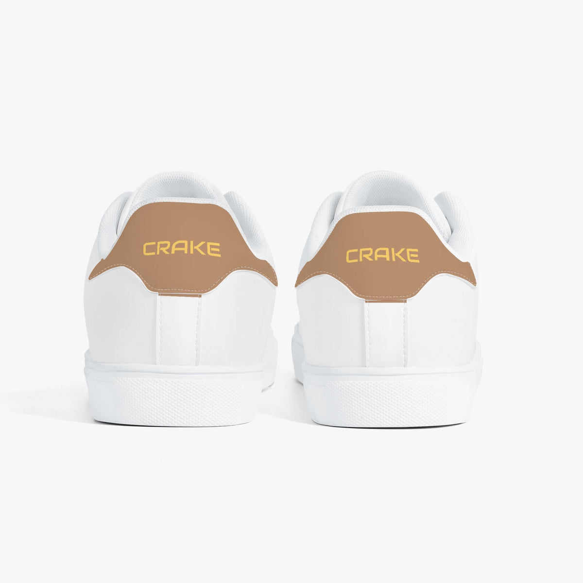 Crake Frida - Clay laced minimalist unisex white sneakers