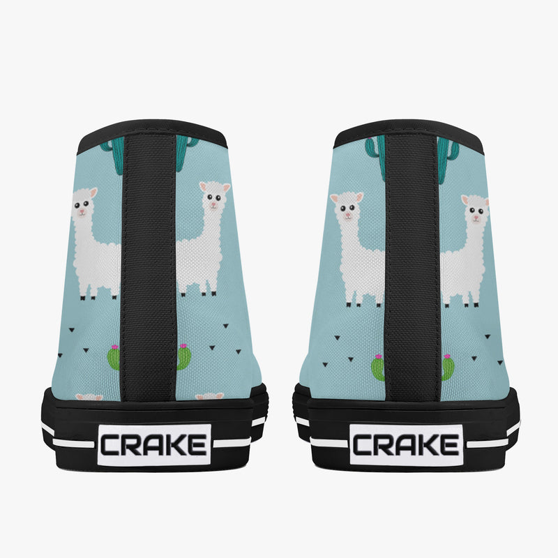 Crake High Top Alpaca 2 laced custom prints canvas shoes at RM MYR289