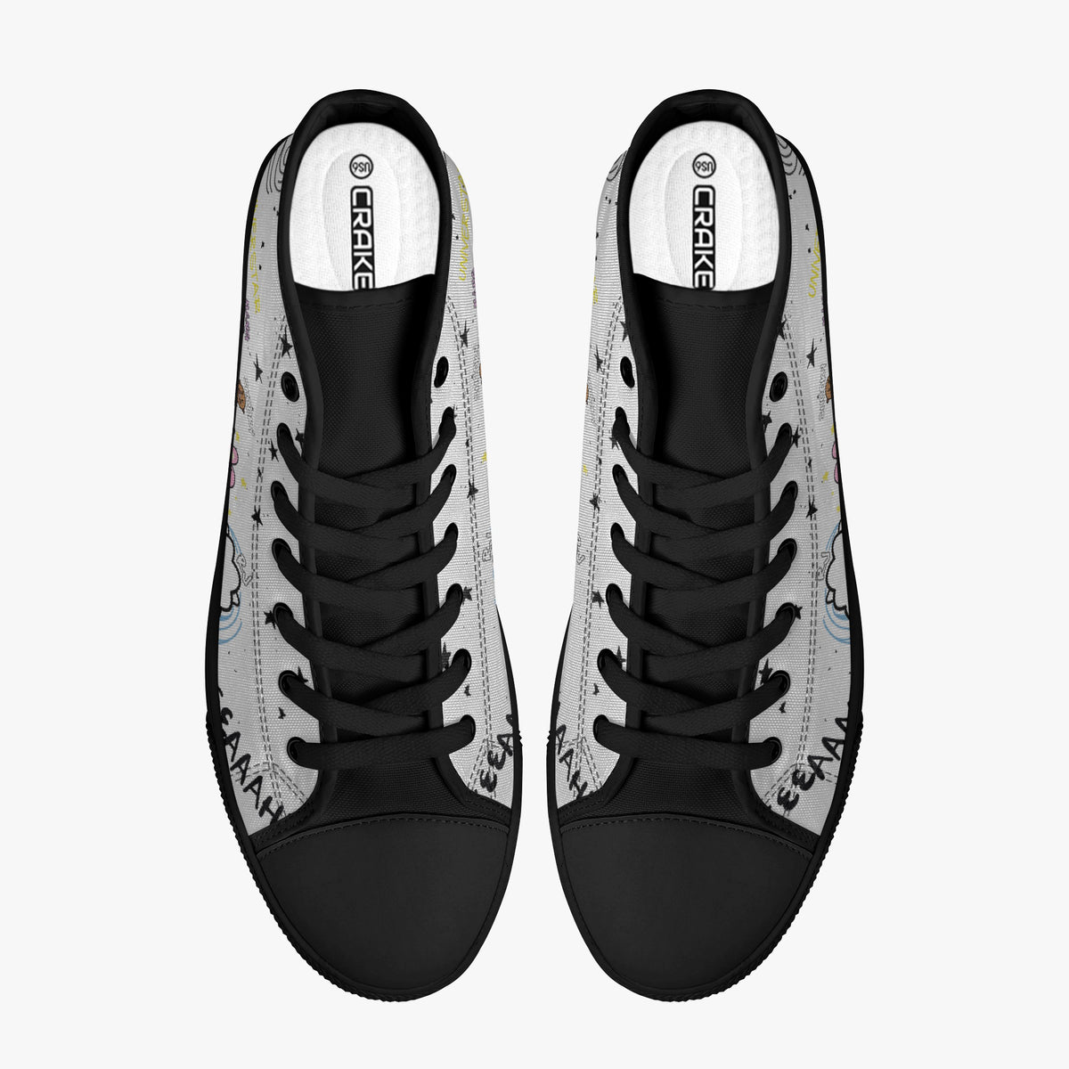 Crake High Top BT21 laced custom prints canvas shoes