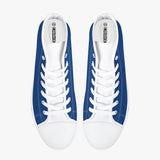 Crake High Top Blue laced high top plain color canvas shoes at RM MYR289