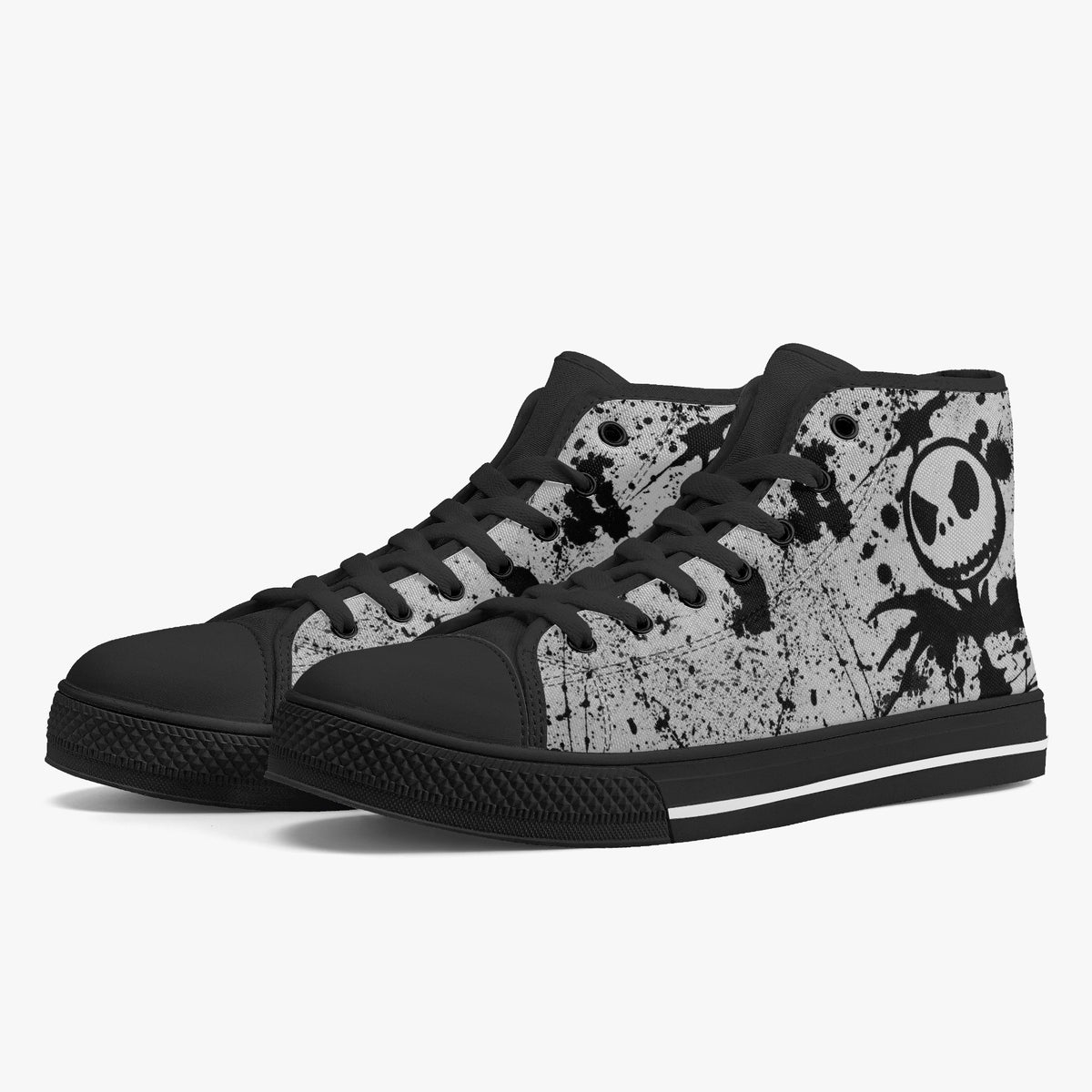 Crake High Top Scarecrow laced custom prints canvas shoes