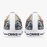 Crake Low Top Sakura Waves laced custom prints canvas shoes at RM MYR289