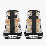 Crake High Top Cats laced custom prints canvas shoes at RM MYR289