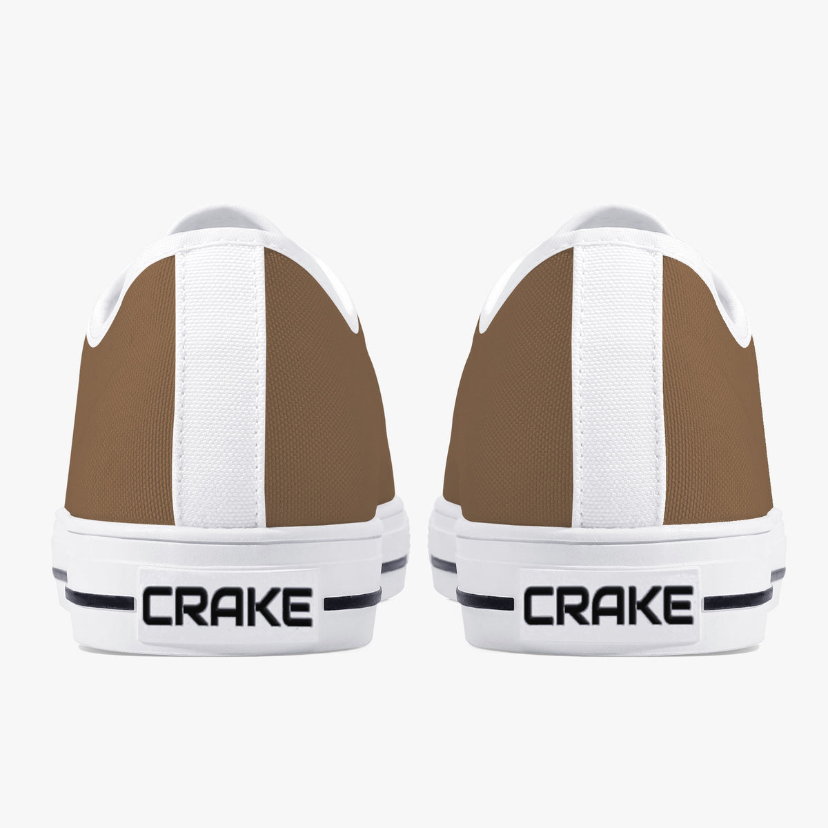 Crake Low Top Cocoa laced low top plain color canvas shoes