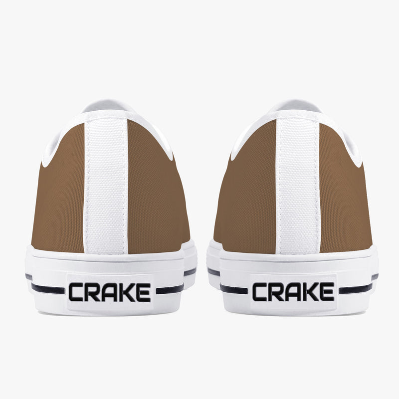 Crake Low Top Cocoa laced low top plain color canvas shoes at RM MYR289