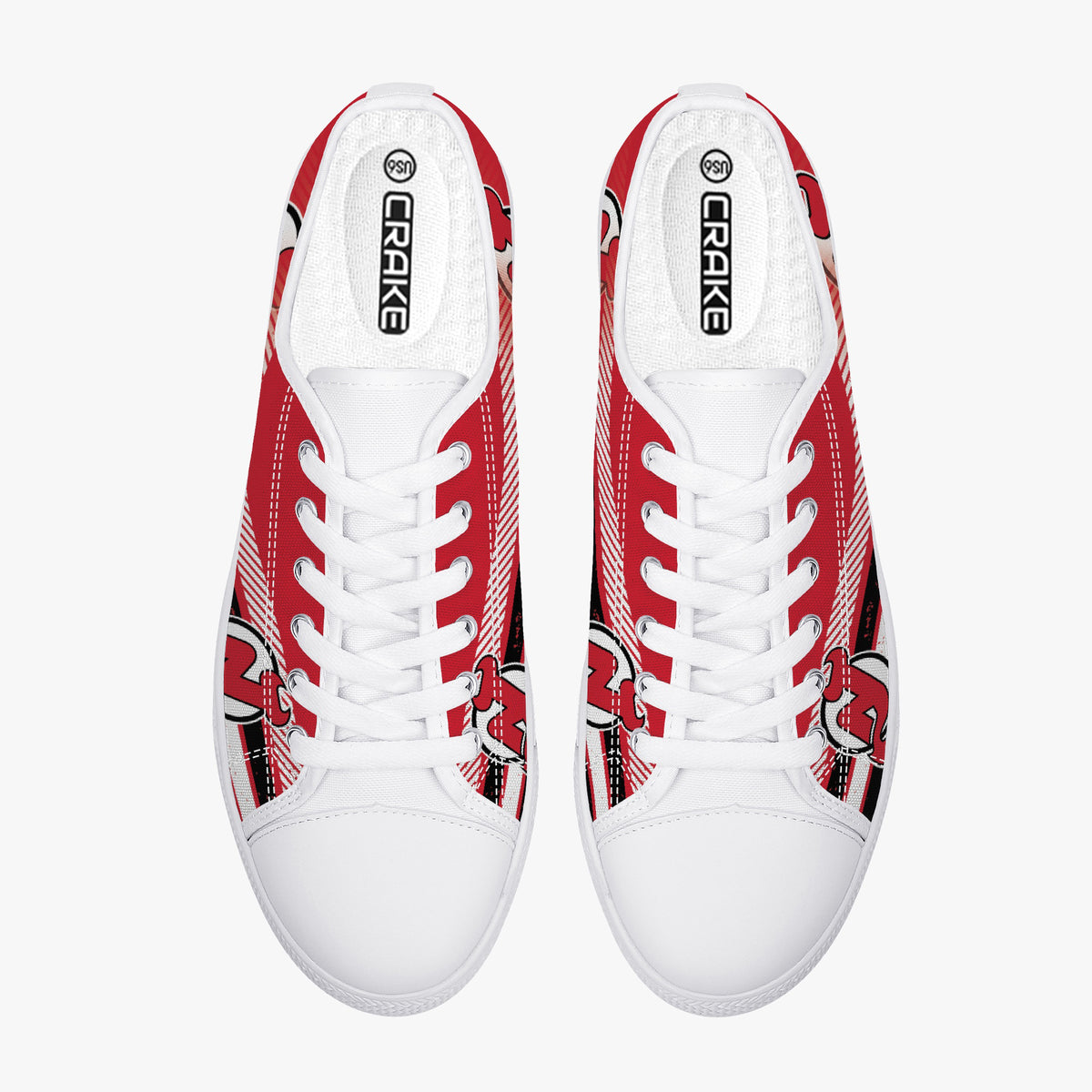 Crake Low Top The Gunnar laced custom prints canvas shoes