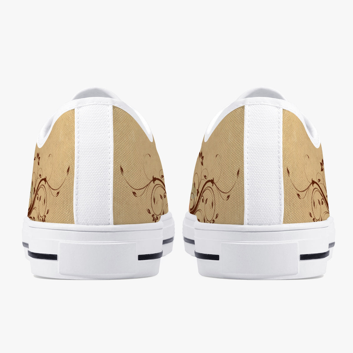 Crake Low Top Watcher laced custom prints canvas shoes
