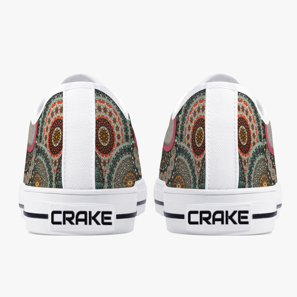 Crake Low Top Maple Leaf laced custom prints canvas shoes