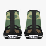 Crake High Top Camo laced custom prints canvas shoes at RM MYR289