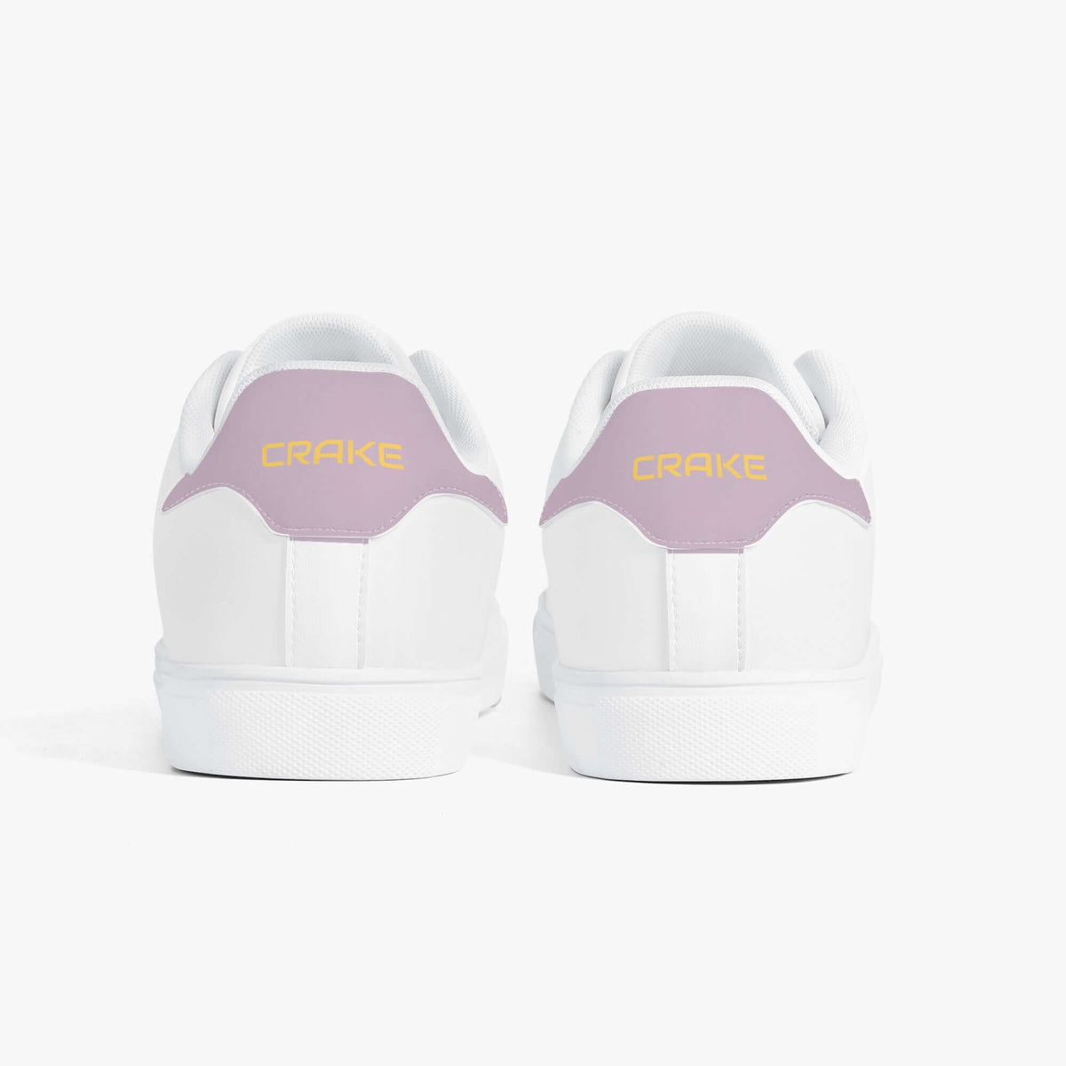 Crake Frida - Grape laced minimalist unisex white sneakers