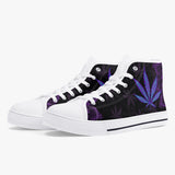 Crake High Top Purple Maple Leaf laced custom prints canvas shoes at RM MYR289