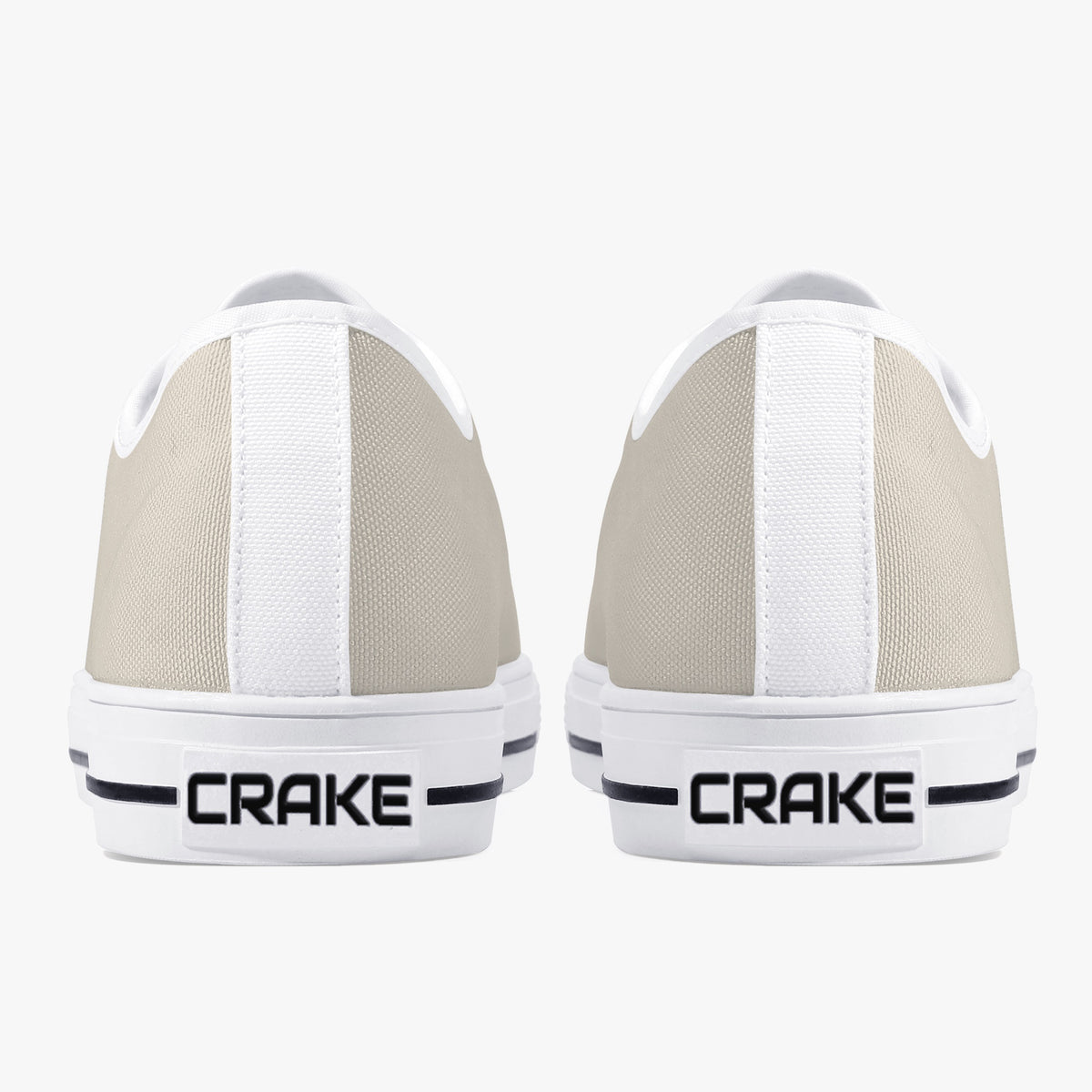 Crake Low Top Pigeon Grey laced low top plain color canvas shoes
