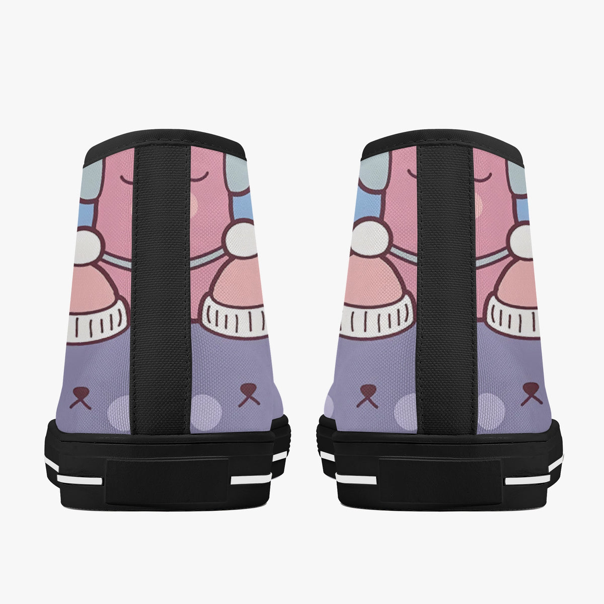 Crake High Top Doo Doo Cats laced custom prints canvas shoes