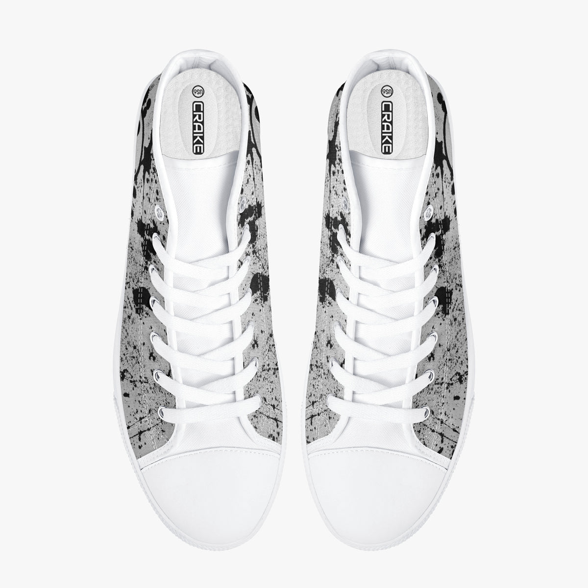 Crake High Top Scarecrow laced custom prints canvas shoes