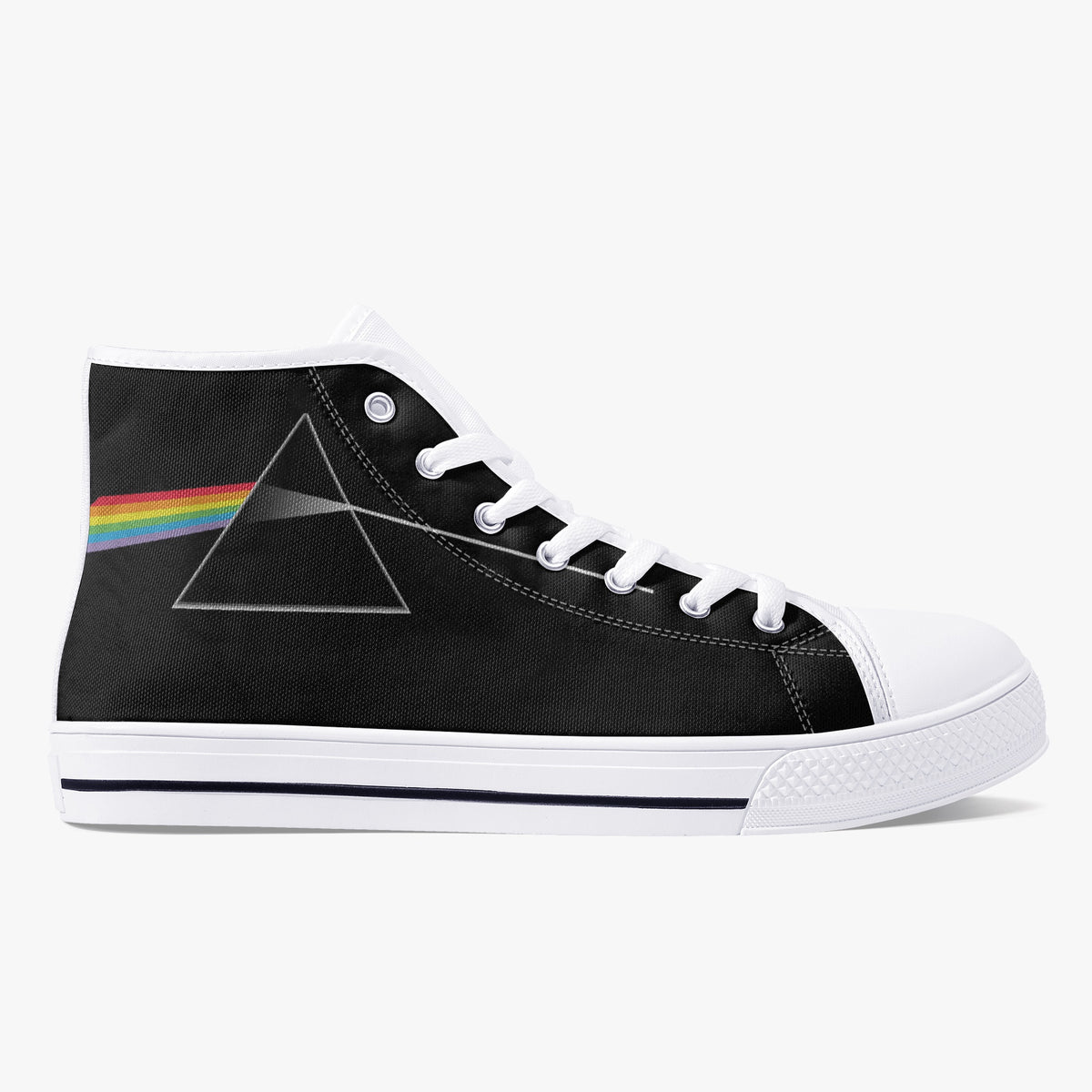 Crake High Top Prisma laced custom prints canvas shoes