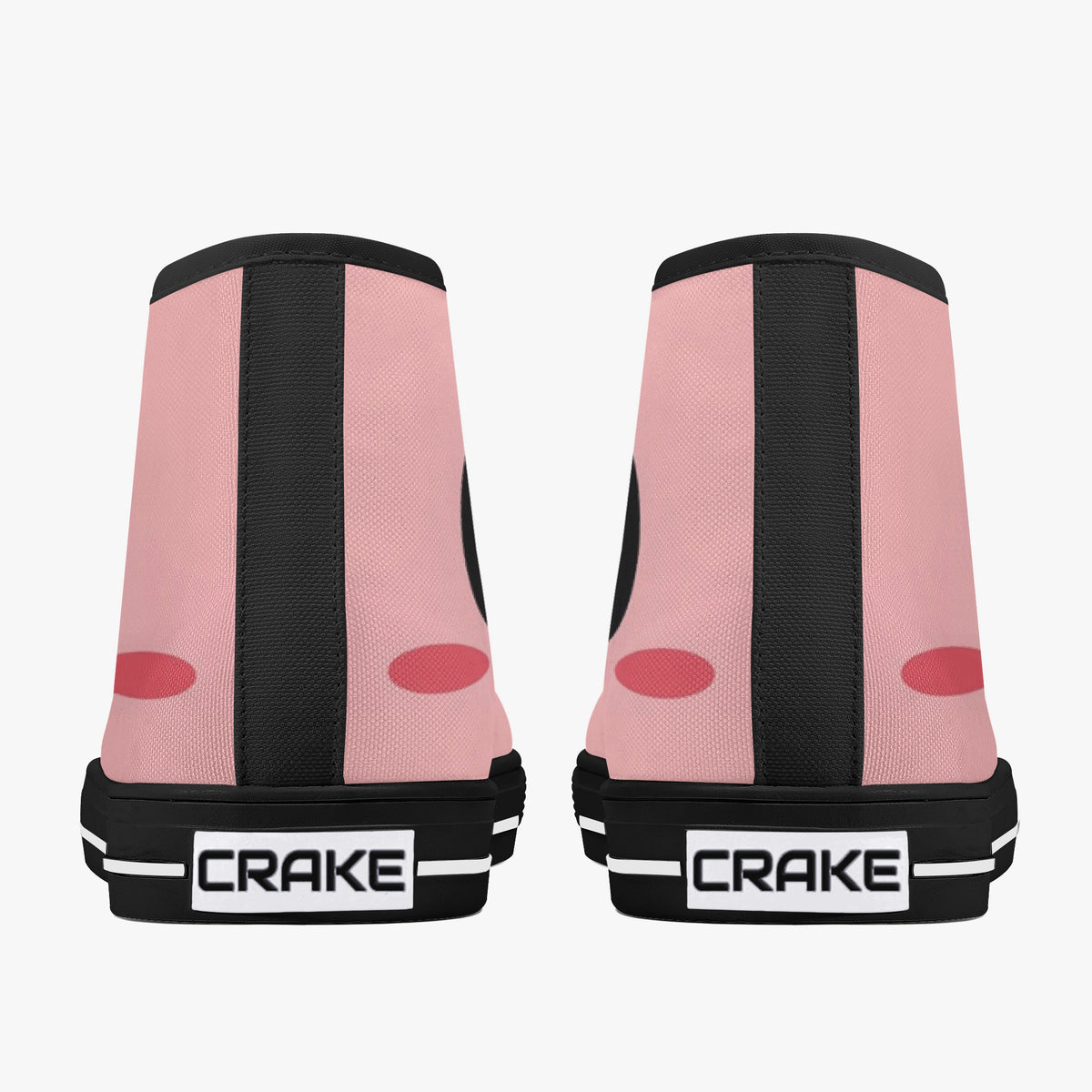 Crake High Top Smiley Face laced custom prints canvas shoes