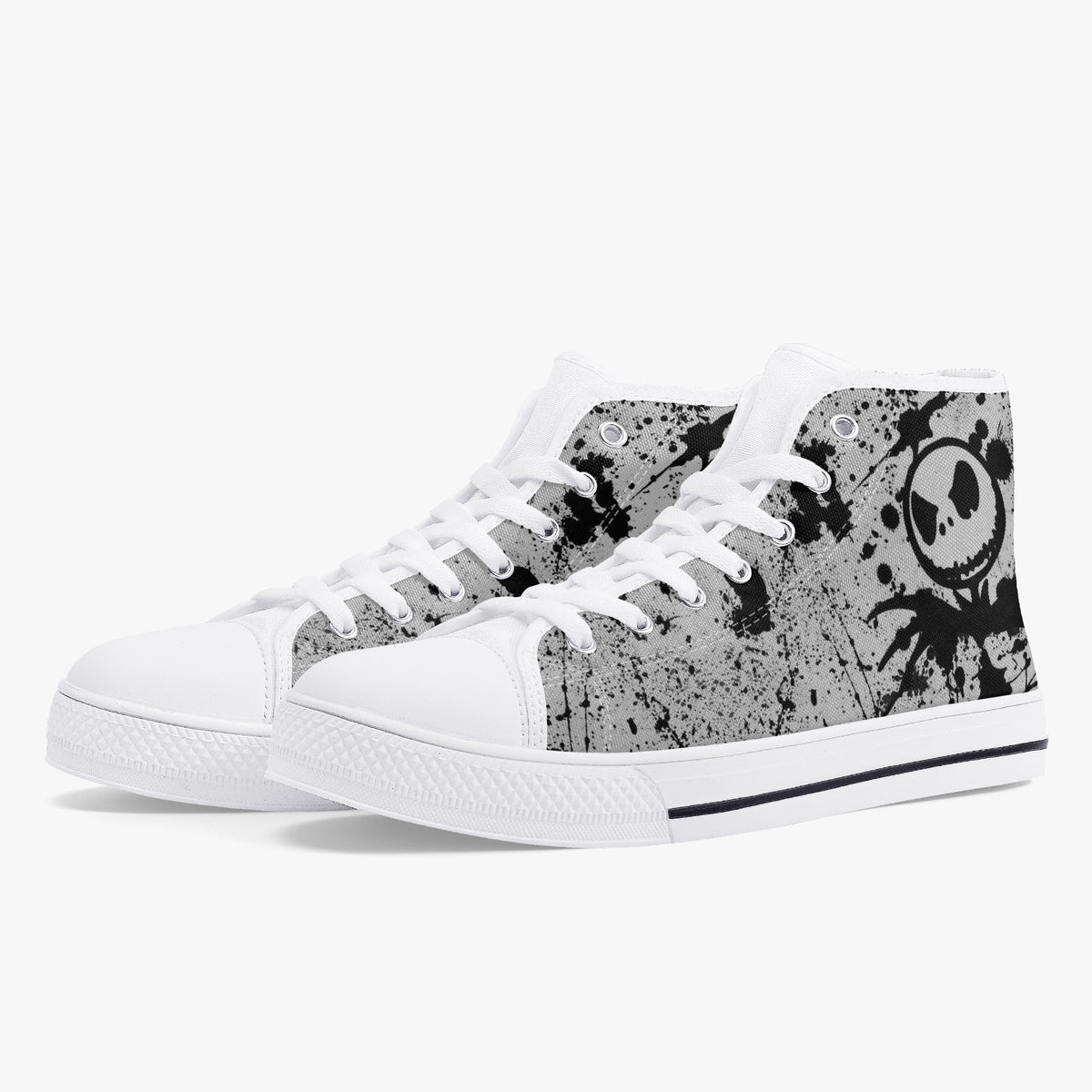 Crake High Top Scarecrow laced custom prints canvas shoes