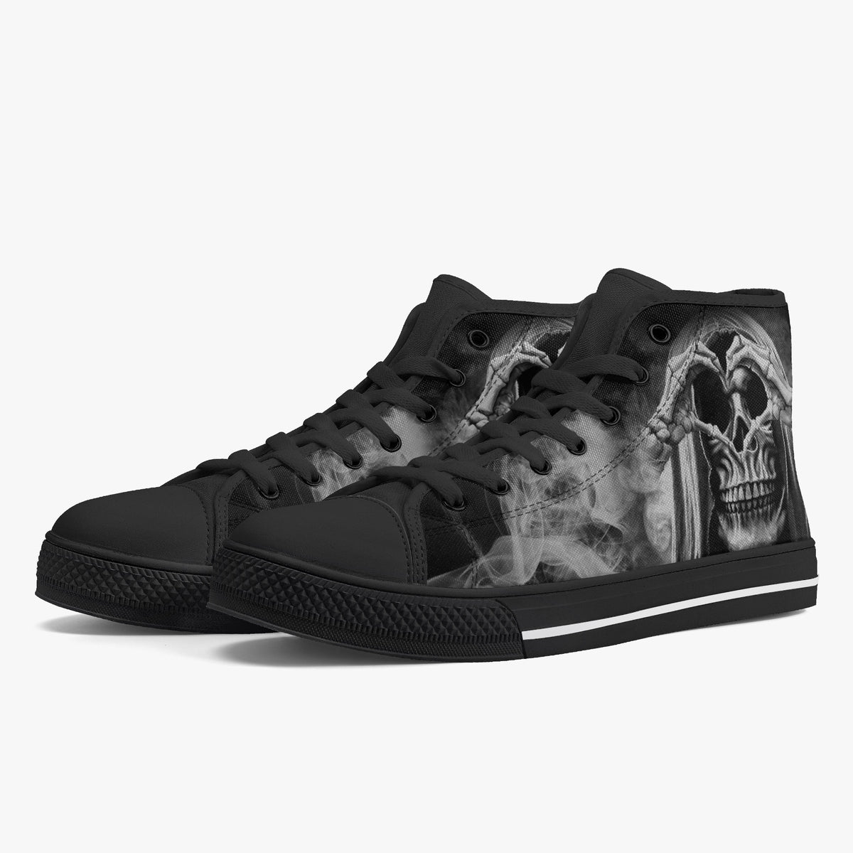 Crake High Top Dark Lord laced custom prints canvas shoes