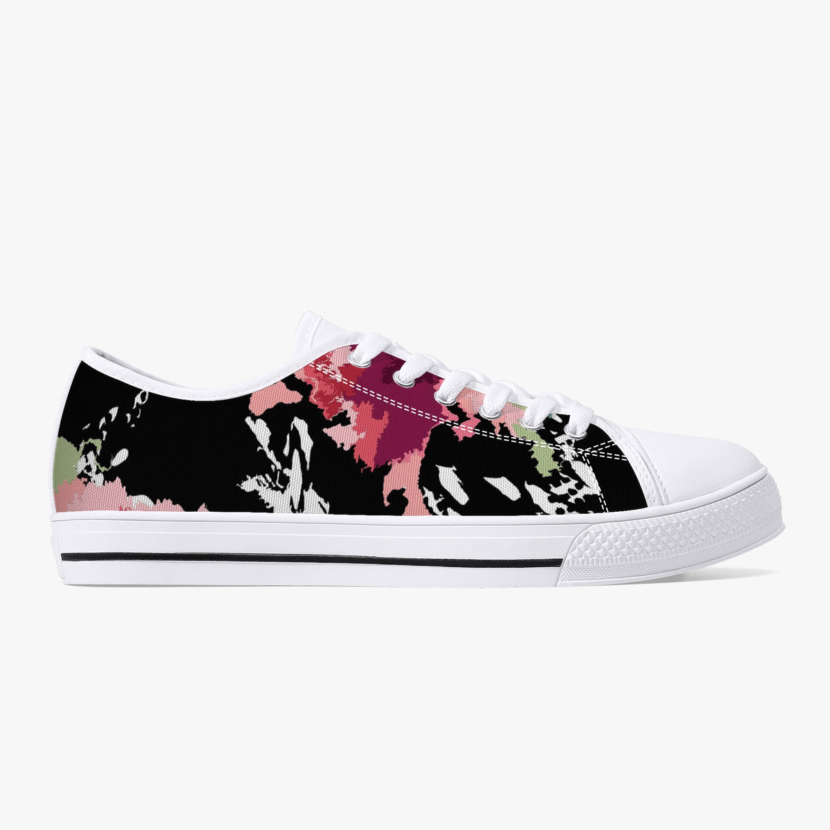 Crake Low Top Pontus laced custom prints canvas shoes