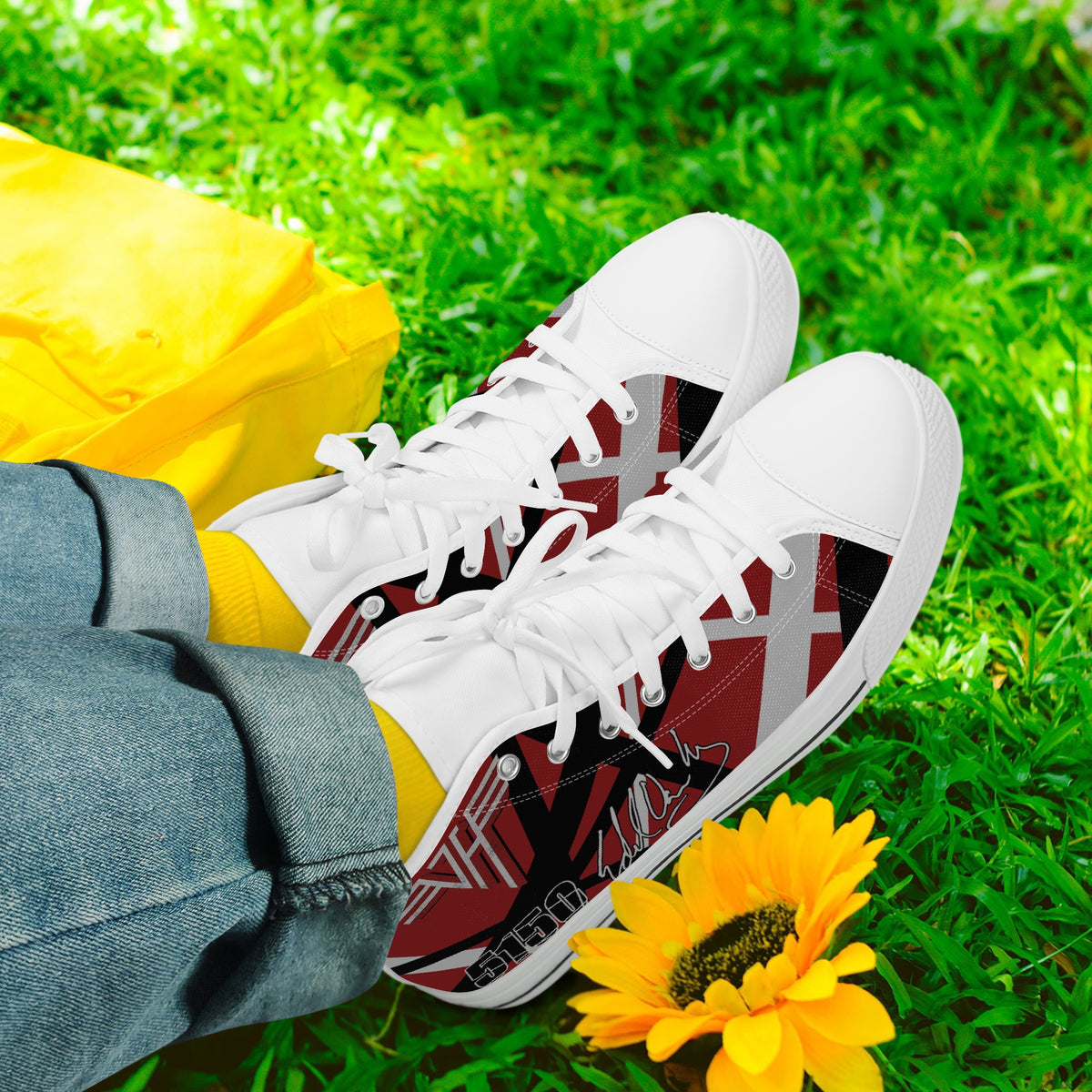 Crake High Top The 5150 laced custom prints canvas shoes
