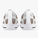 Crake Low Top Hanging Sloths laced custom prints canvas shoes at RM MYR289