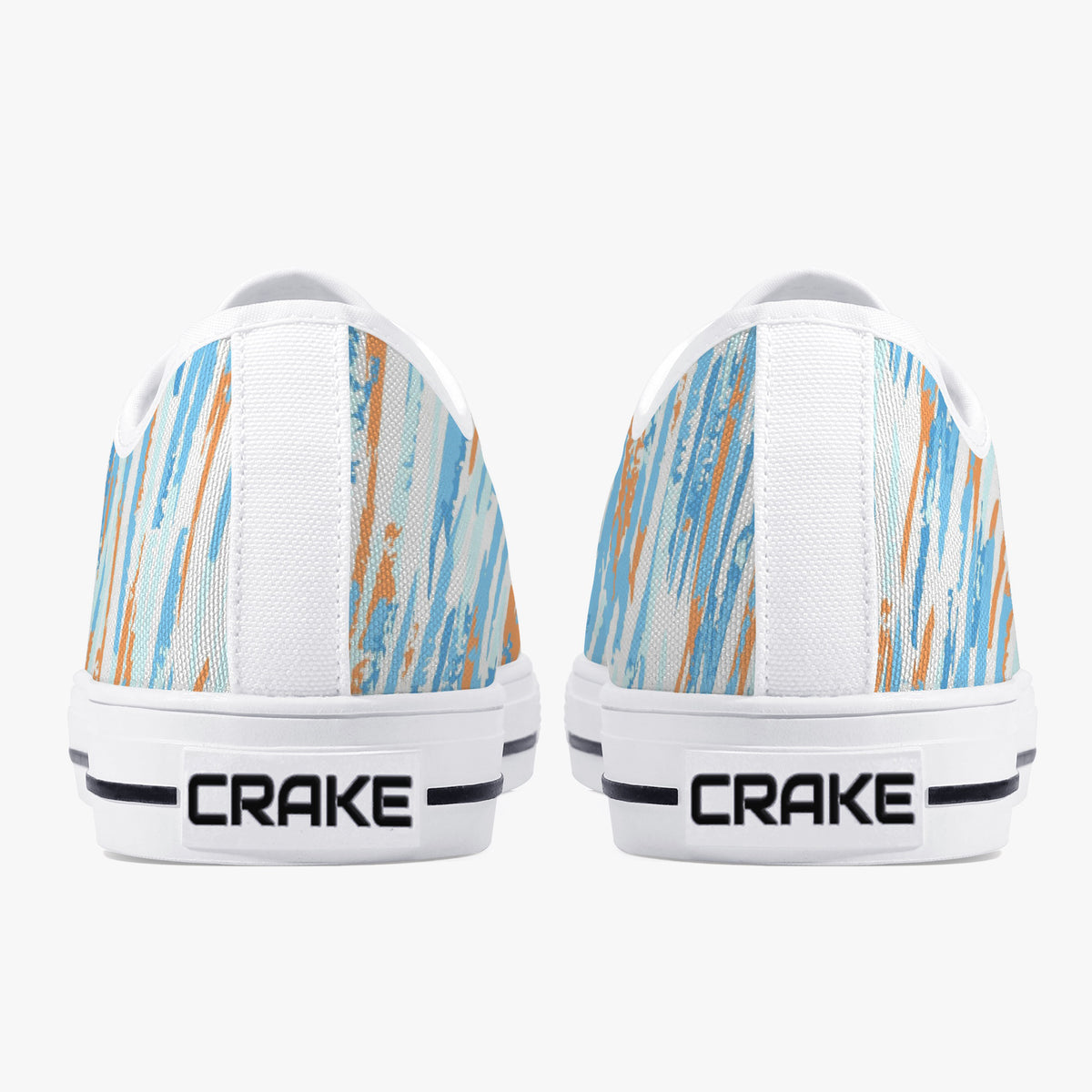 Crake Low Top Victory laced custom prints canvas shoes
