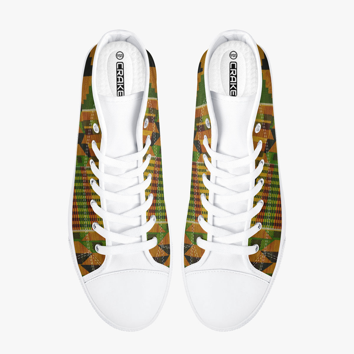 Crake High Top Tatami laced custom prints canvas shoes